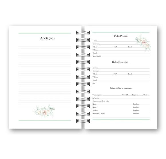Kit com 2 Agendas Floral 2022 Arquivo Digital