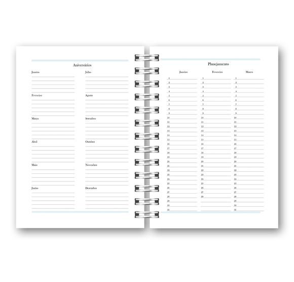 Kit com 2 Agendas Azul 2022 Arquivo Digital