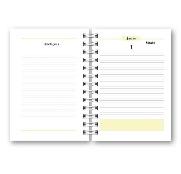 Kit com 2 Agendas Amarelas 2022 Arquivo Digital