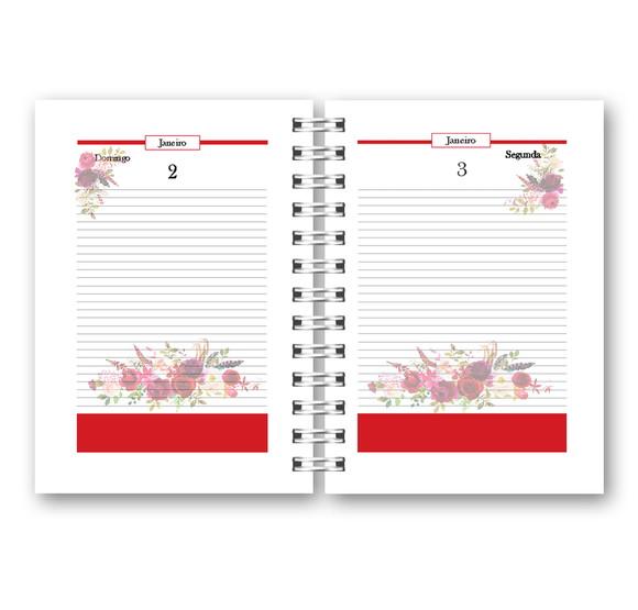 Kit com 2 Agendas Floral 2022 Arquivo Digital