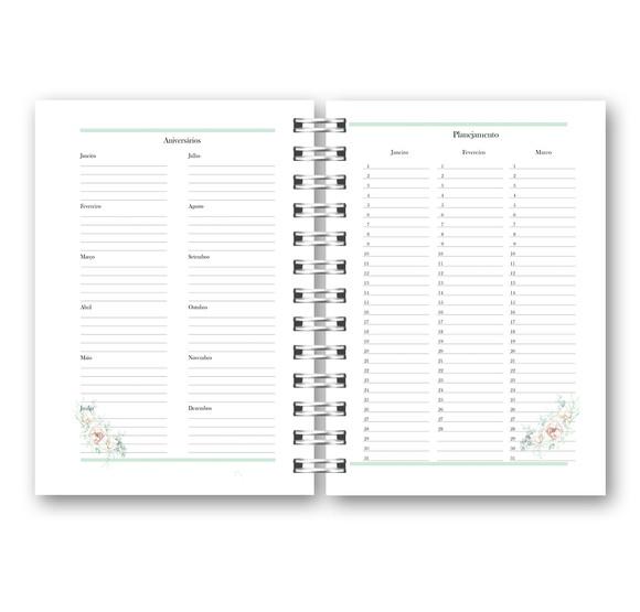 Kit com 2 Agendas Floral 2022 Arquivo Digital