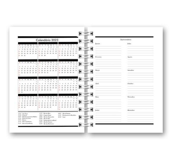 Kit com 2 Agendas Pretas 2022 Arquivo Digital