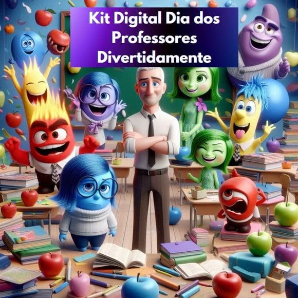 Kit Digital dia dos Professores Divertidamente