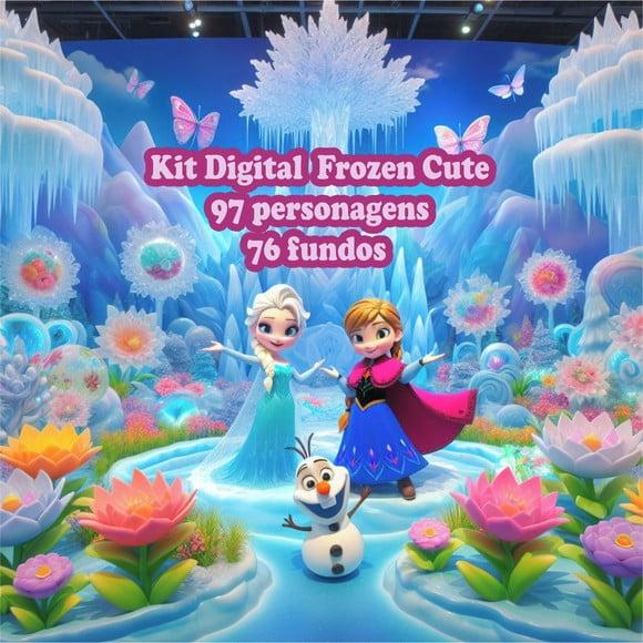 Kit Digital frozen Cute01