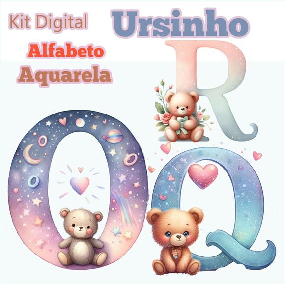 Kit Digital Alfabeto Ursinho, Dia dos Namorados