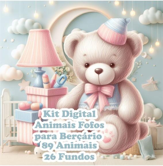 Kit Digital Animais Fofos
