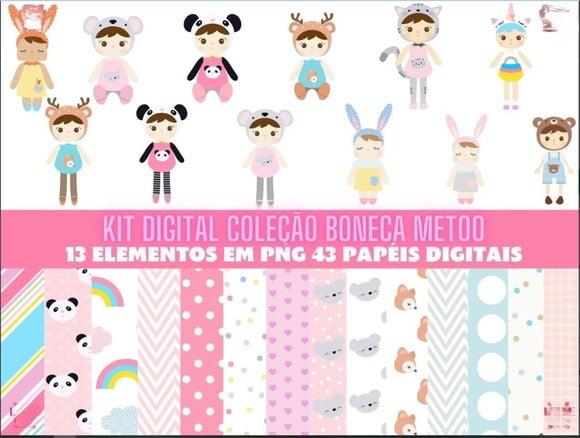 Kit Digital Coleção Boneca Metoo