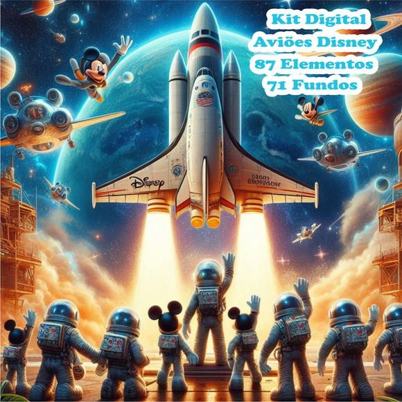 Kit Digital de Aviões em Estilo 3d