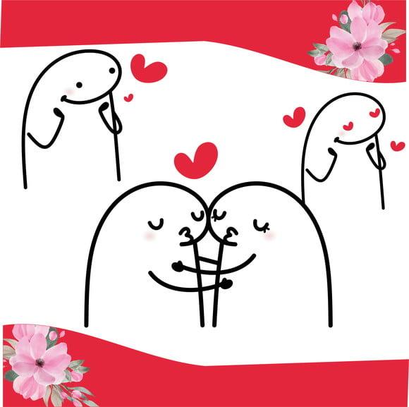 Kit Digital Dia dos Namorados Florks Romanticos