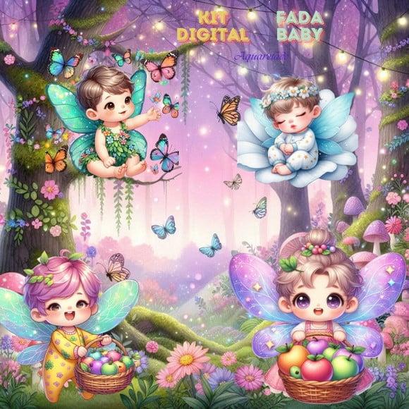 Kit Digital Fada Cute Baby