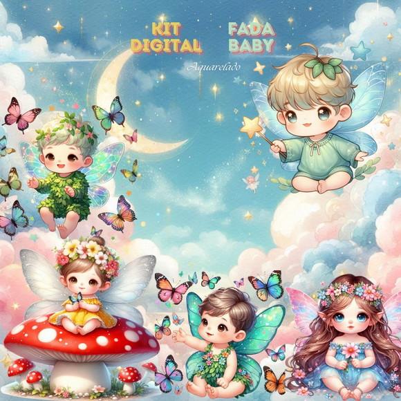Kit Digital Fada Cute Baby