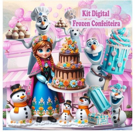 Kit Digital Frozen Confeiteira