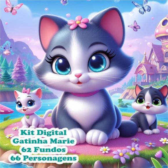Kit Digital Gatinha Marie