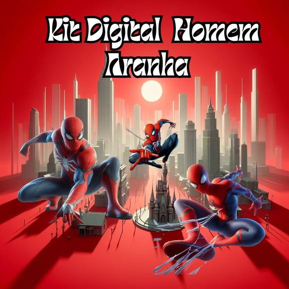 Kit Digital Homem-aranha 3d