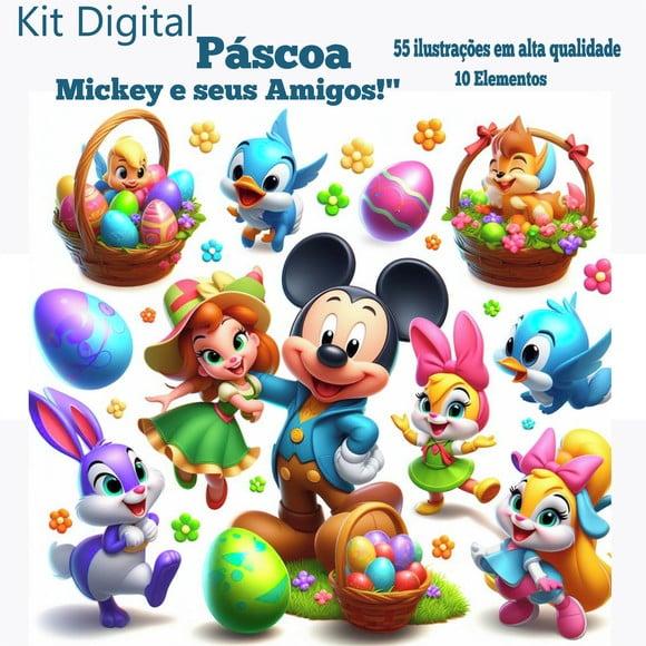 Kit Digital Páscoa do Mickey