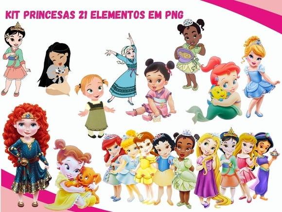 Kit Digital Princesas Baby