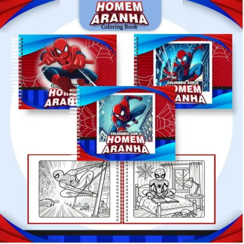 Arquivo Digital: Livro de Colorir  Homem-aranha