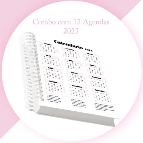 12 Arquivos Encadernação Agendas 2023 Datadas E Permanentes