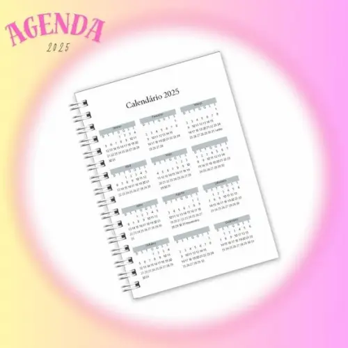 2 Agendas Permanentes com e sem Horas - Arquivo Digital