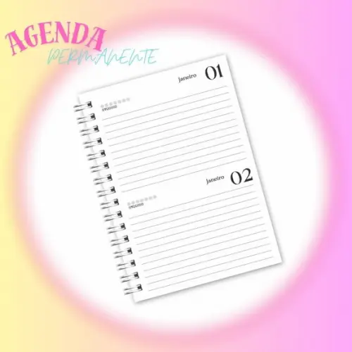 Agenda 2025 com Horas com Sábado e Dom M/ P Arquivo Digital