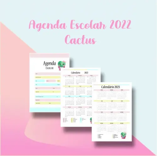 Arquivo Digital Agenda Escolar Cactos 2022