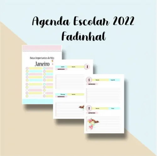 Arquivo Digital Agenda Escolar Fadinha 2022