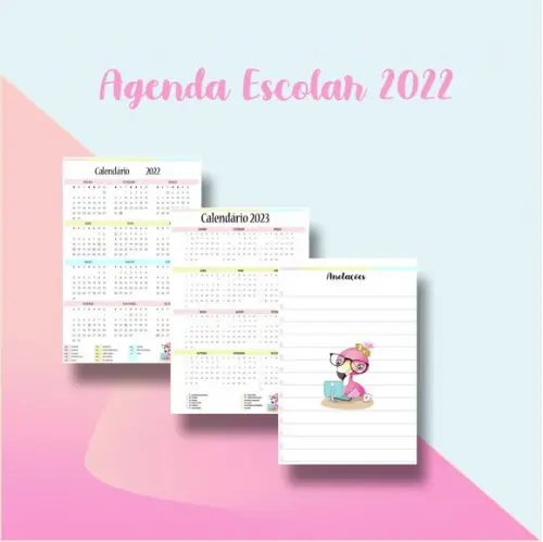 Arquivo Digital Agenda Escolar Flamingo 2022