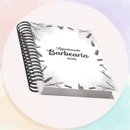 Arquivo Digital Agendamento Barbearia 2026 Cinza