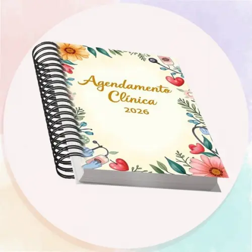 Arquivo Digital Agendamento Clínica 2026 Cinza