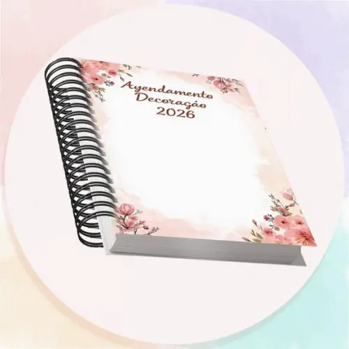 Arquivo Digital Agendamento Decoração 2026 Rosa