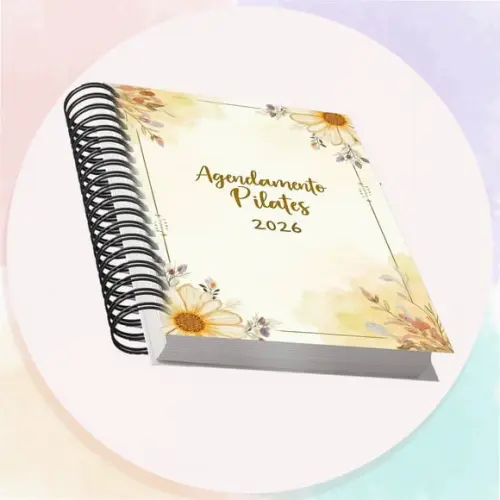 Arquivo Digital Agendamento Pilates 2026 Amarelo