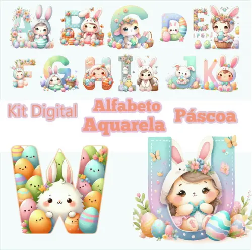 Arquivo Digital Alfabeto Minnie Rosa Pascoa