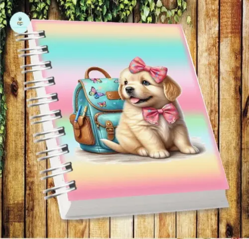 Arquivo Digital Combo Agenda Escolar Cachorrinho Aquarela 4
