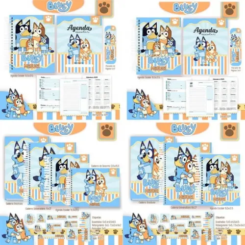 Arquivo Digital Combo Escolar 2025 - Bluey