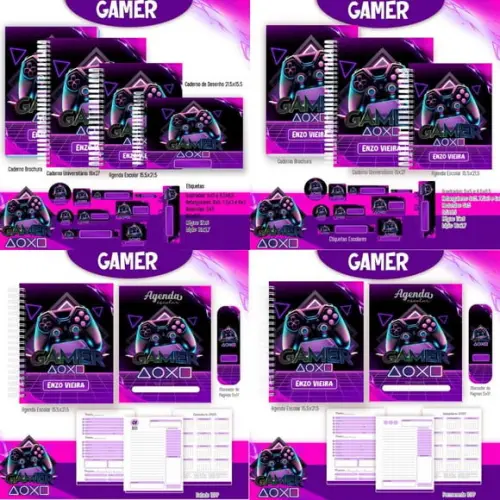 Arquivo Digital Combo Escolar 2025 - Gamer