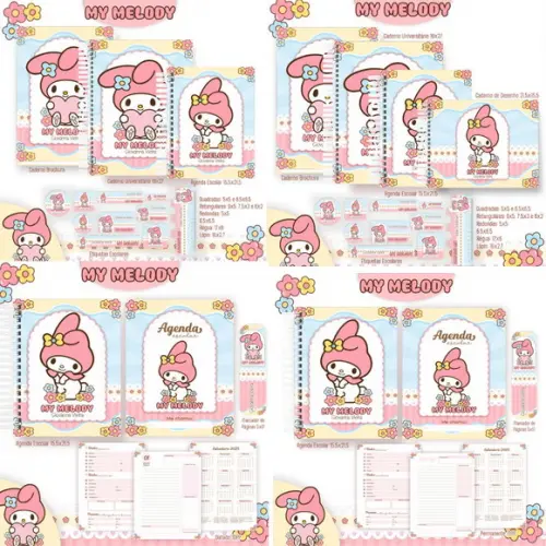Arquivo Digital Combo Escolar 2025 - My Melody