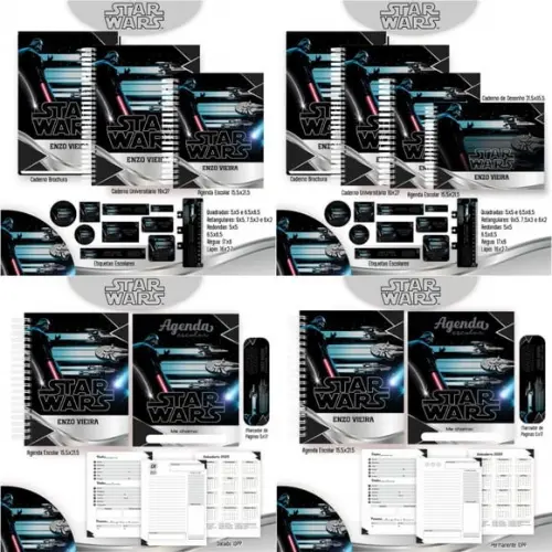 Arquivo Digital Combo Escolar 2025 - Star Wars