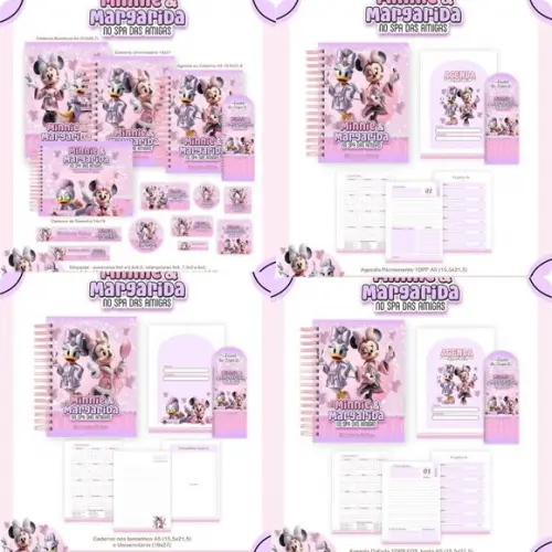 Arquivo Digital Combo Volta às Aulas Minnie e Margarida