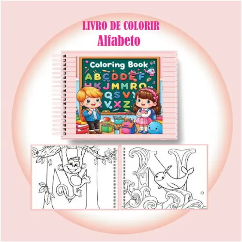 Arquivo Digital Livro de Colorir Alfabeto