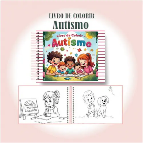 Arquivo Digital Livro de Colorir Autismo Fofo