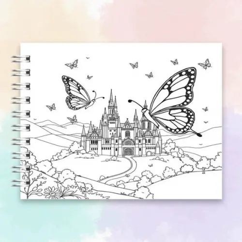 Arquivo Digital Livro de Colorir Borboletas Mágicas