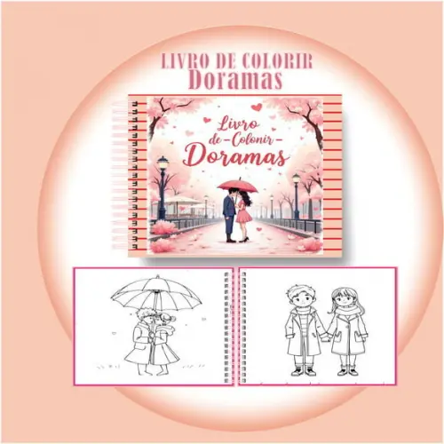 Arquivo Digital Livro de Colorir Doramas Encantadores