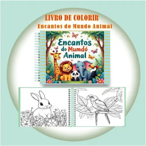 Arquivo Digital Livro de Colorir Encantos do Mundo Animal