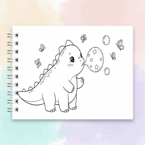 Arquivo Digital Livro de Colorir Dinossauros Fofinhos