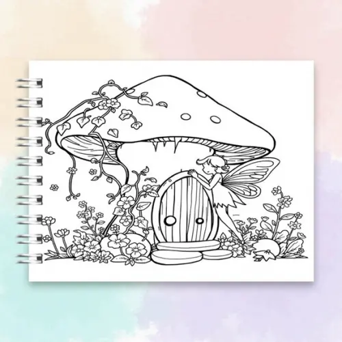 Arquivo Digital Livro de Colorir Fada Encantada