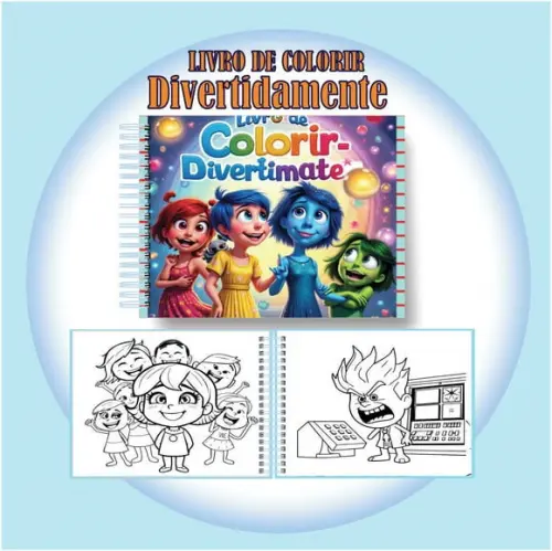 Arquivo Digital Livro de Colorir Fofo Divertidamente