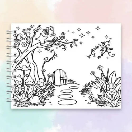 Arquivo Digital Livro de Colorir Jardim Encantado