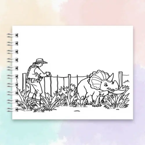 Arquivo Digital Livro de Colorir Jurassic Park