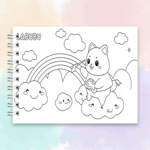 Arquivo Digital Livro de Colorir Labubu 01
