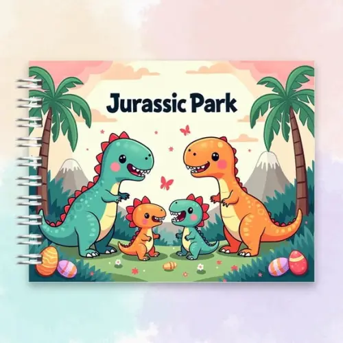 Arquivo Digital Livro de Colorir Jurassic Park